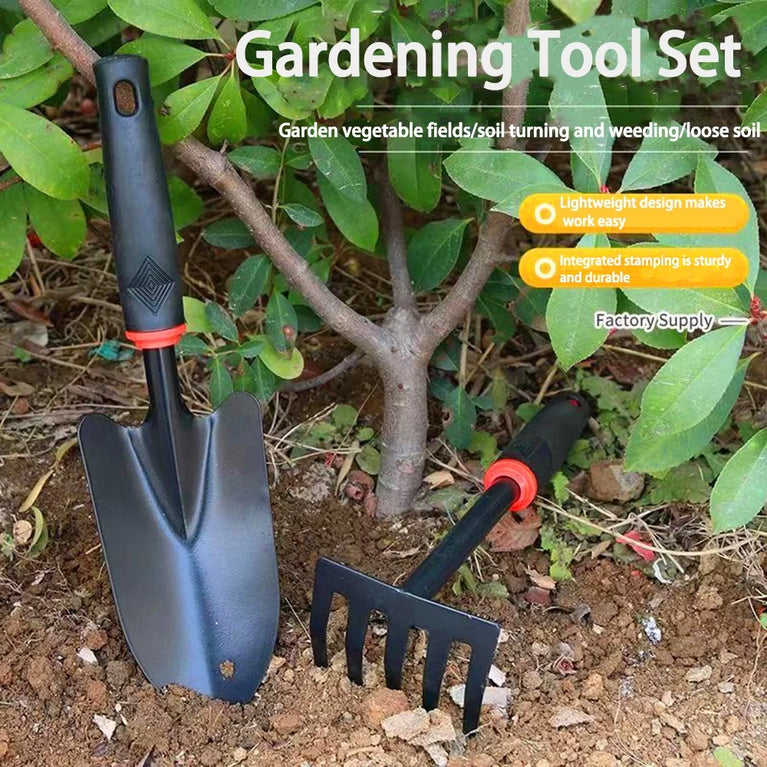 Mini Alloy Steel Garden Tool Set for Plants Digging and Weeding