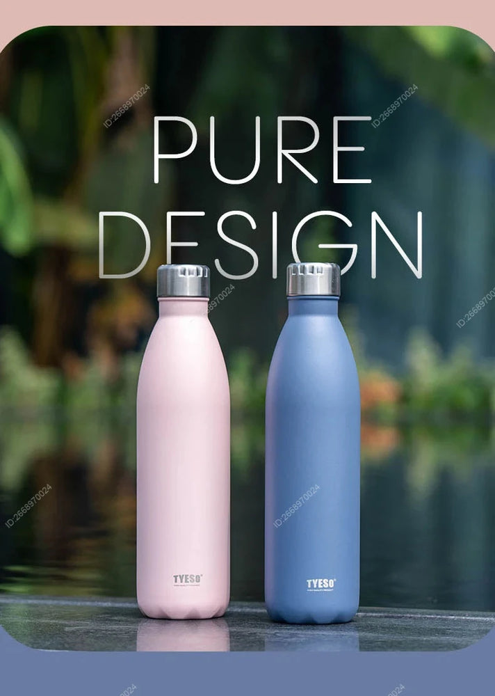 750ml Vacuum Insulated Stainless Steel Cola-Shaped Water Bottle Flask