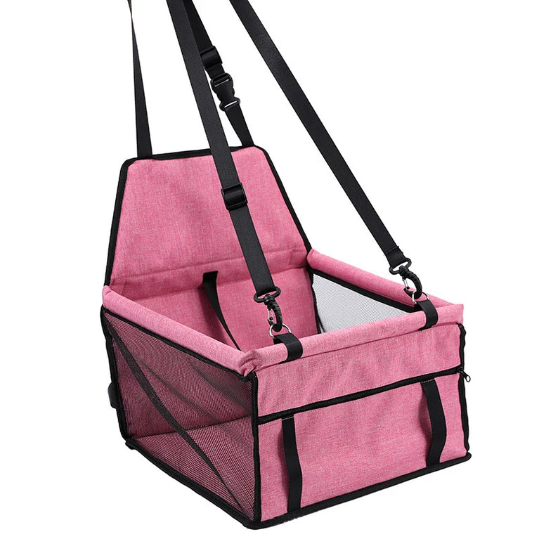 Dog Car Seat Cover Folding Hammock Pet Car Travel Booster Seat Basket
