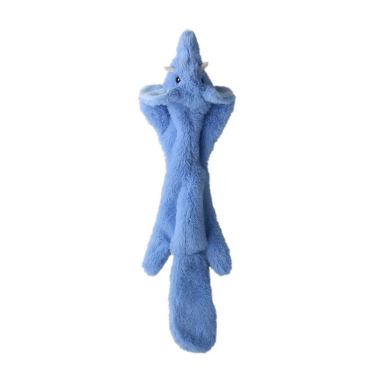 Stuffingless Squeaky Dog Toy Plush Crinkle Chew Training Toy