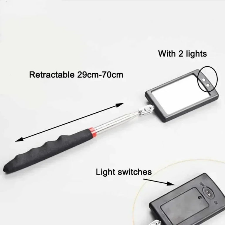 Telescopic Magnetic Pick-Up Tool & Inspection Mirror | Precision Repair Utility