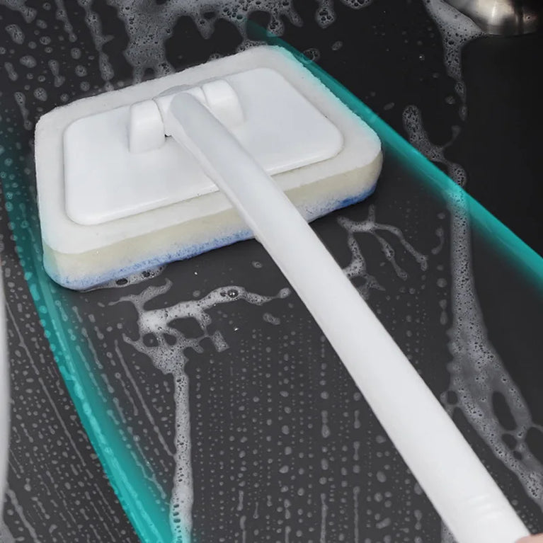 Multi-Functional Bathroom Wall & Floor Brush | Long-Handle Ergonomic Scrubber
