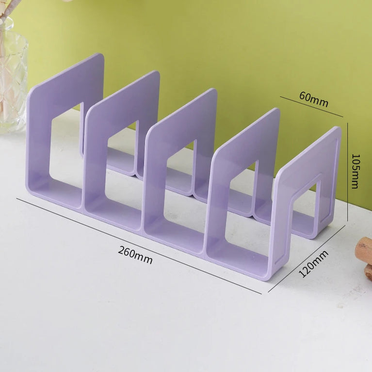 Ins Minimalist Iron Desktop Storage Rack Organizer Bookshelf