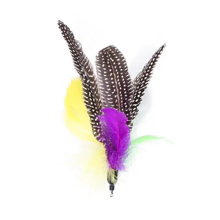 11pcs Replacement Cat Feather Toy Set Retractable Stick Kit Toy