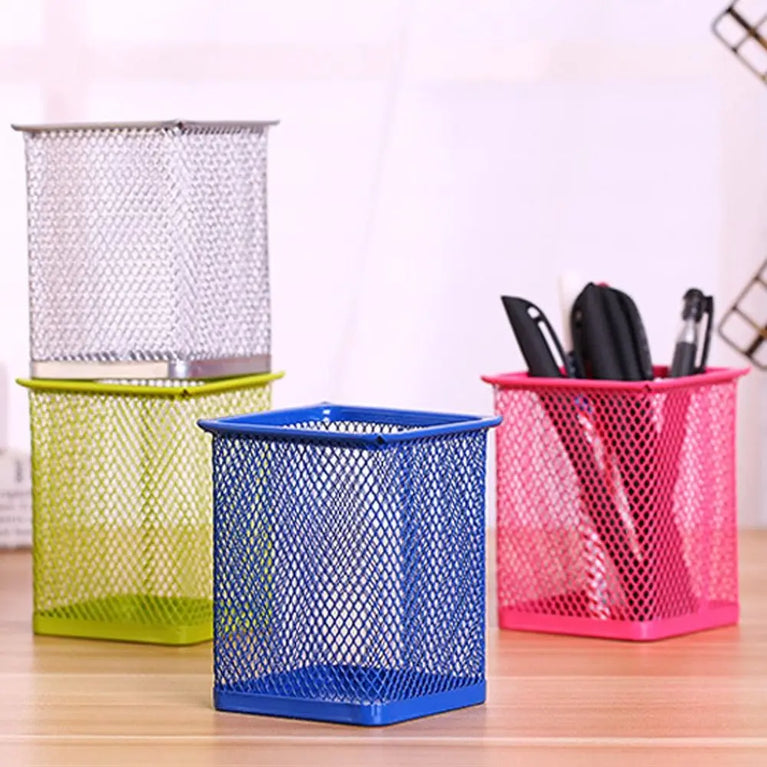 Multifunction Mesh Pen Pot Desk Tidy Stationery Organiser