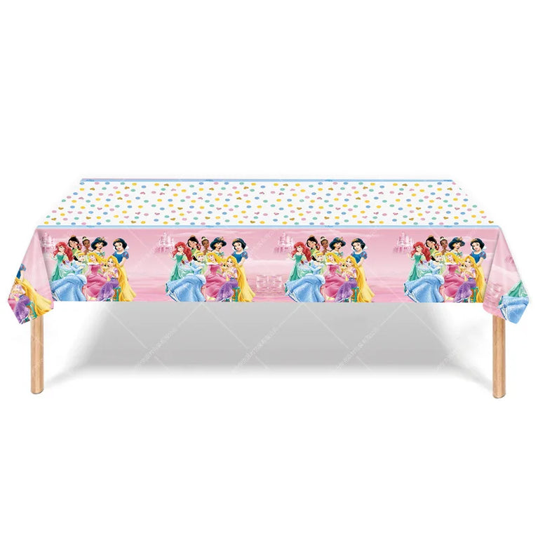 Princess Six Theme Party Disposable Tableware Set Girls Birthday