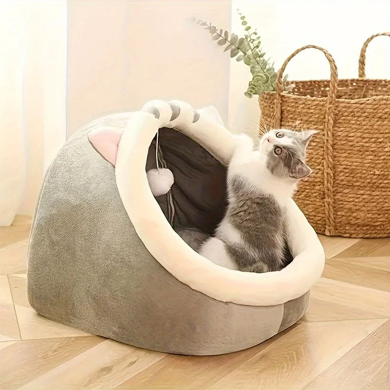Soft Cozy Cat House Bed Tent Warm Deep Sleep Comfort Nest