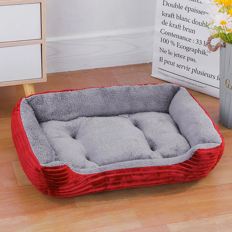 Soft Square Waterproof Large Dog Sofa Winter Warm Elastic Cushion Bed