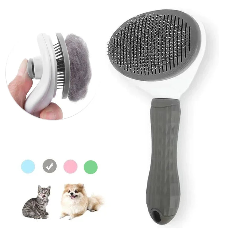 Stainless Steel Pet Hair Remover Brush Professional Deshedding Grooming Tool
