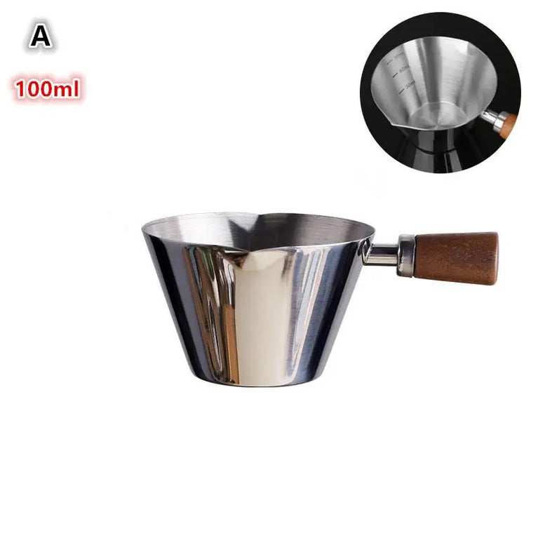 Stainless Steel Coffee Extraction Cup | Professional Espresso Measuring & Ounce Cup