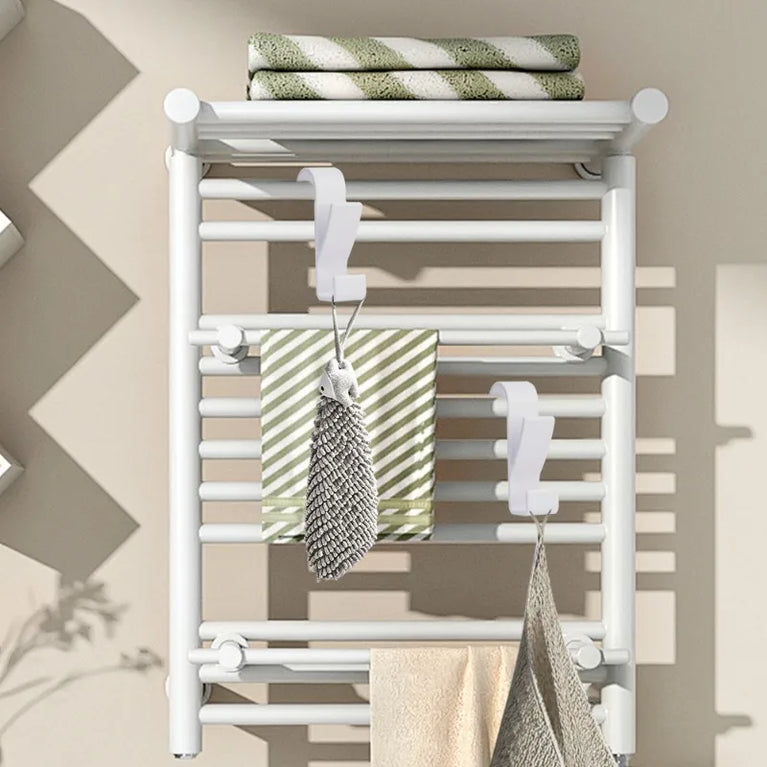 3/6PCS Bathroom Hanger Clips Heated Towel Radiator Rail Hook Holder Multifunction Drying Rack Hook Towel Clothes Storage Hanger