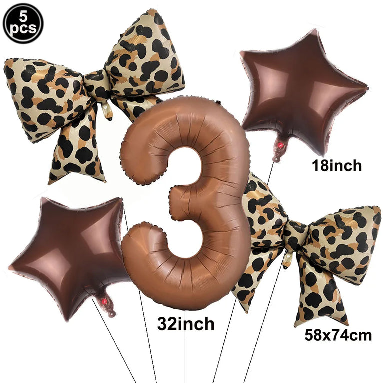 Leopard Print Birthday Party Disposable Tableware Set-Animal Theme Decor