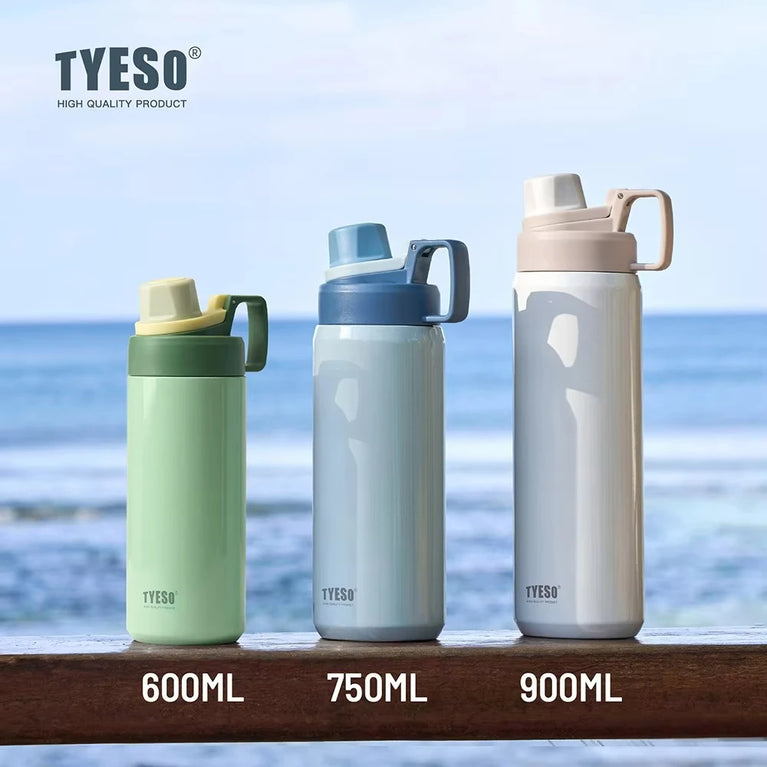 600ml Insulated Stainless Steel Water Bottle with Straw Flask