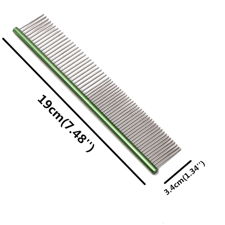 Pet Grooming Combs Aluminum Alloy Brush Professional Dog Comb