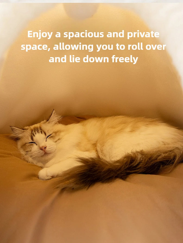 Winter Warm Knitted Cat Bed Cozy Tent Cat Heating Pad House