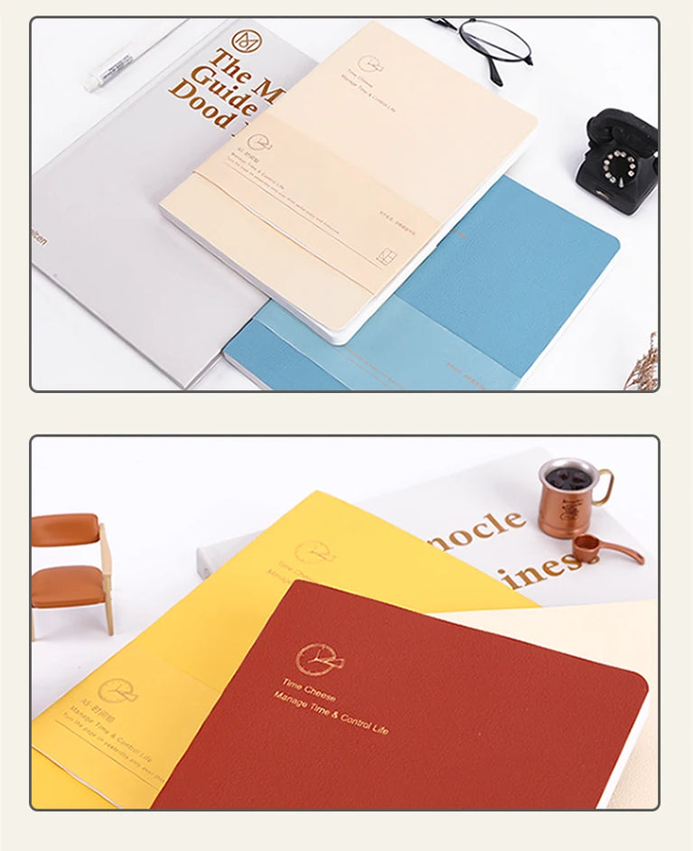 Undated Weekly Planner | 16K Portable Agenda & Time-Management Notebook