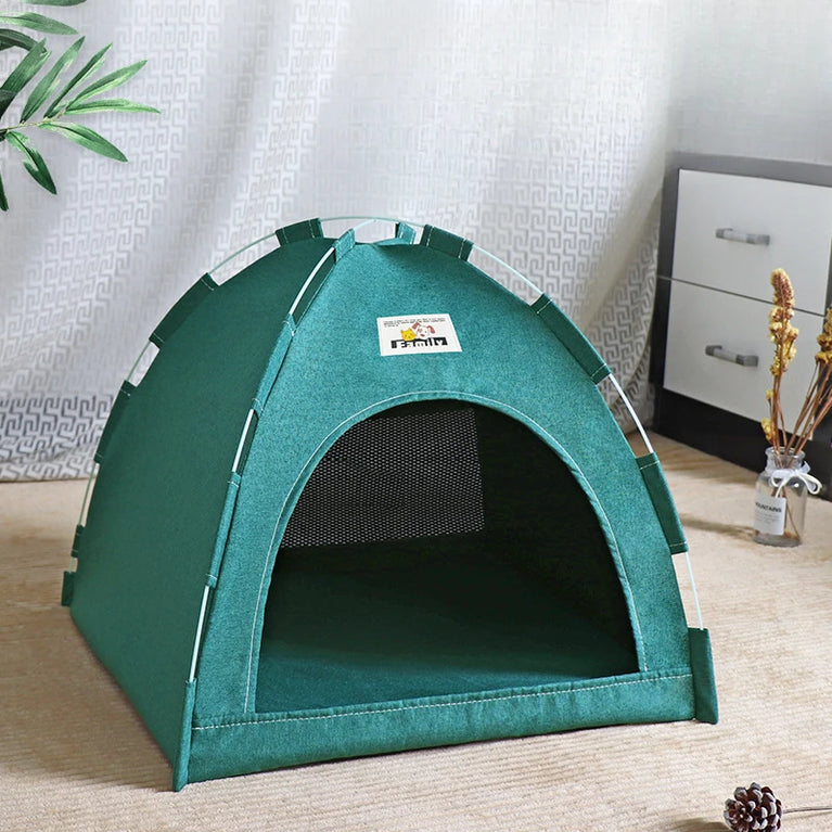 Foldable Cat House Pet Tent Breathable Portable Four Season Nest