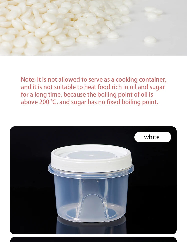 8 Pcs 500ml Food Storage Containers for Refrigerator Organization