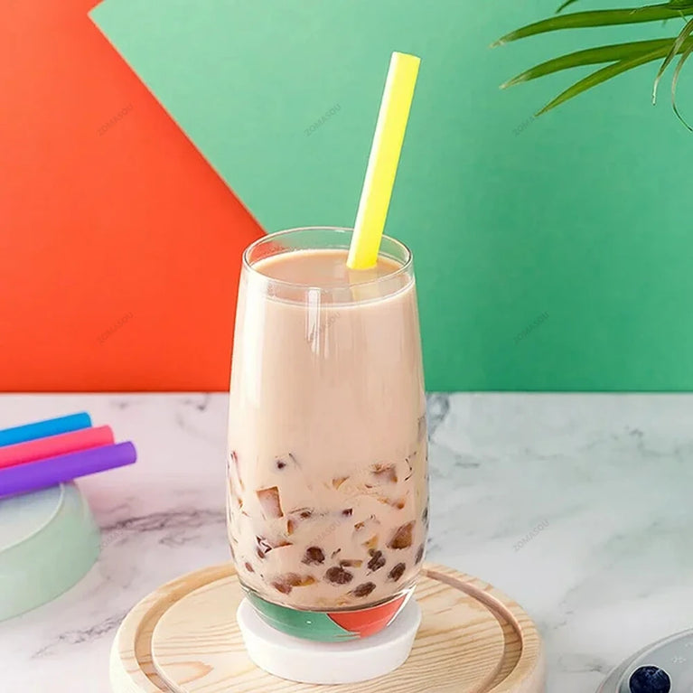 100-600PCS Large Bubble Tea Straw Drinking Straws for Smoothies