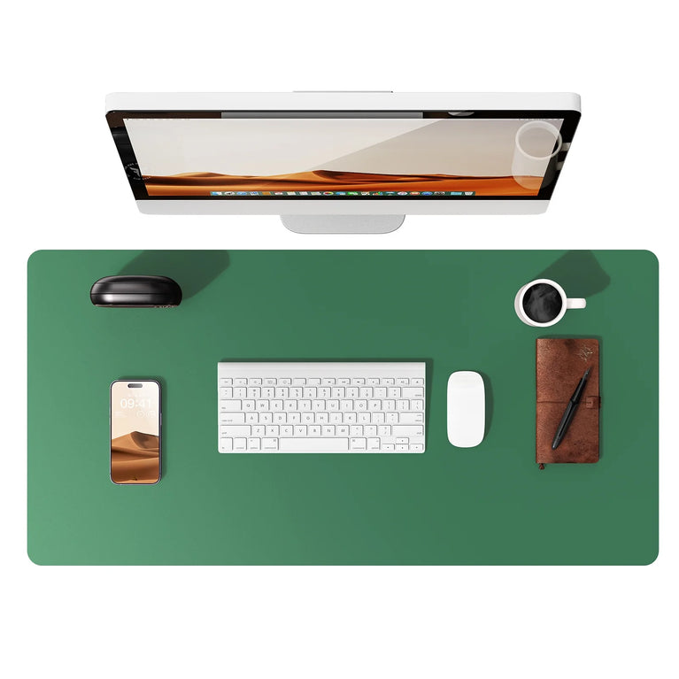 Professional Leather Desk Pad | Large Non-Slip Mouse Pad & Desk Protector