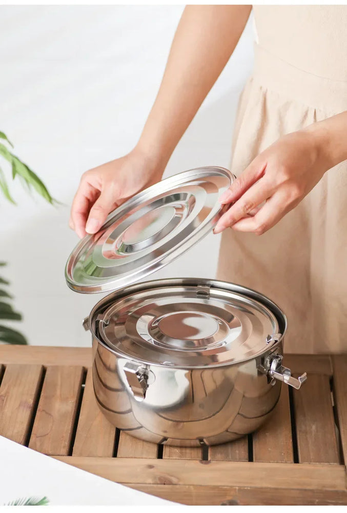 350-3000ML Microwave Stainless Steel Leakproof Bento Lunch Box Food Container