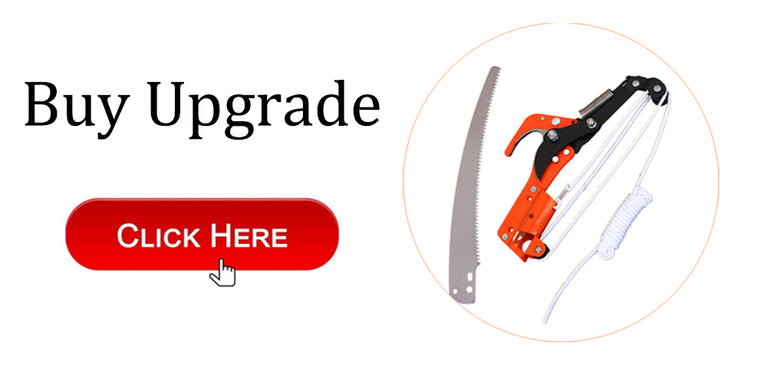 High Branch Extension Lopper Tree Pruner Saw Cutter Rope Garden Tool