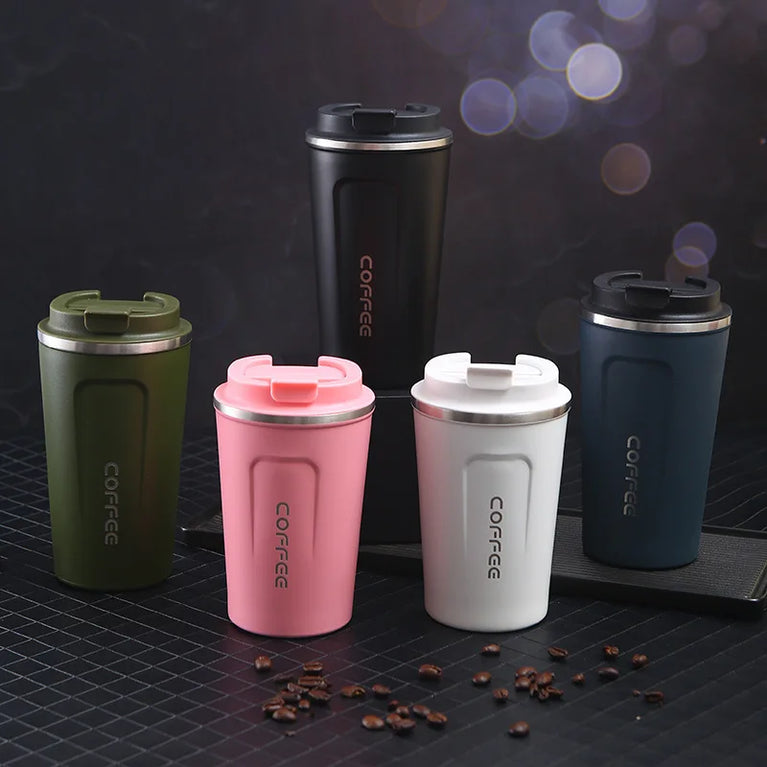 Coffee Thermos Cup Stainless Steel Vacuum Flask Travel Mug 500ml