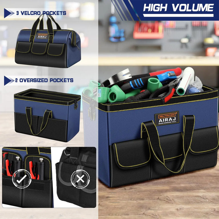 Professional Heavy-Duty Tool Bag | Industrial-Grade Electrician & Tradesman Organizer
