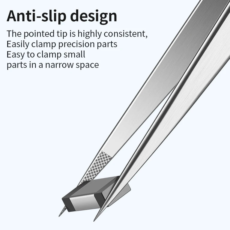 A-16 Precision Stainless Tweezers | Professional Electronics & Phone Repair Tool
