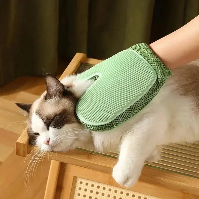 Cat Grooming Glove Bathing Brush Hair Removal Massage Pet Care Tool