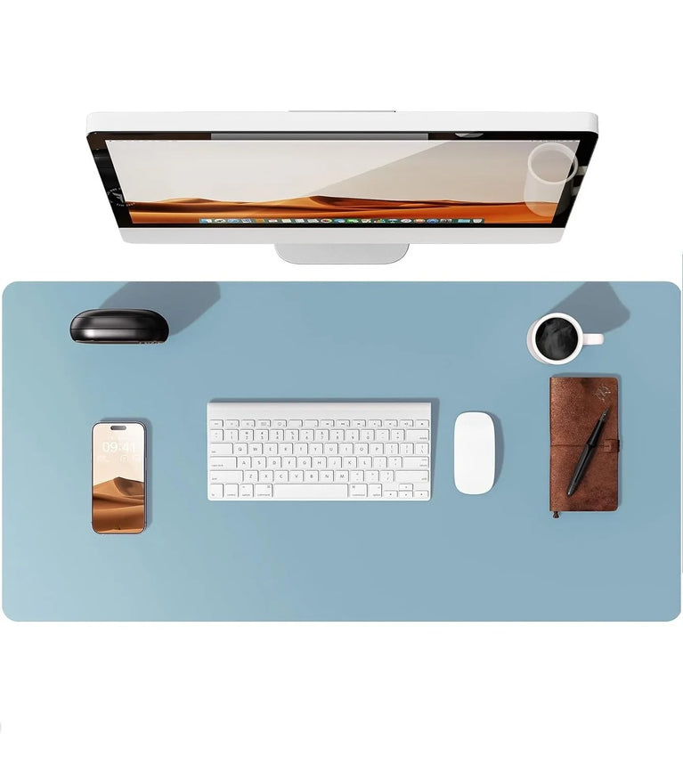 Professional Leather Desk Pad | Large Non-Slip Mouse Pad & Desk Protector