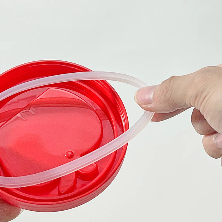 Double Wall Salad Cup Portable Leakproof Oat Breakfast Container Fork Handle