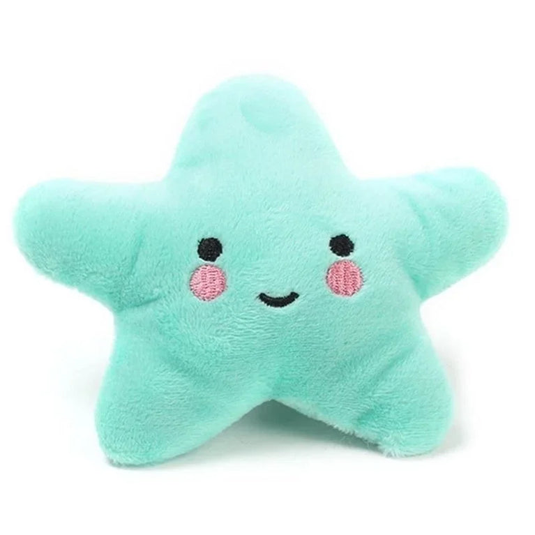 Plush Pentagram Squeaky Dog Toy Interactive Chew Toy Fun