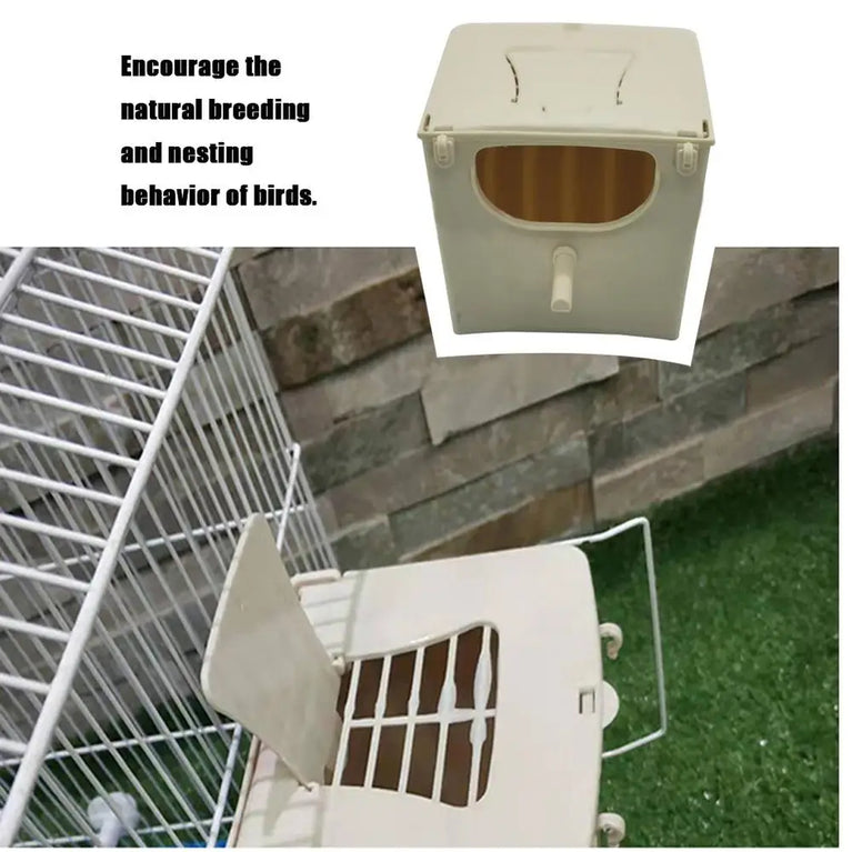 Breeding Bird Nest Box | Removable High-Quality Plastic Nesting House