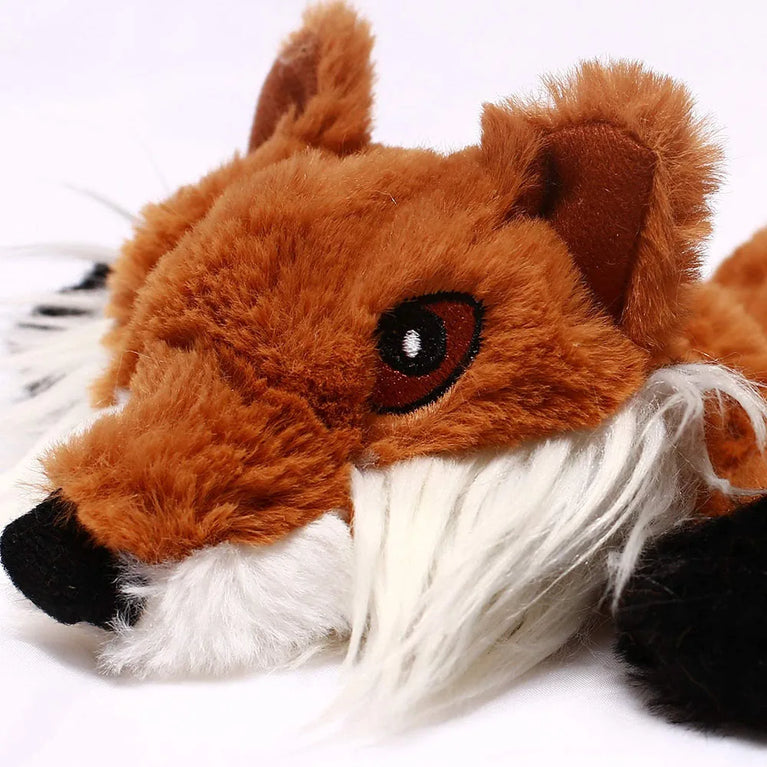 Stuffingless Squeaky Dog Toy Plush Crinkle Chew Training Toy