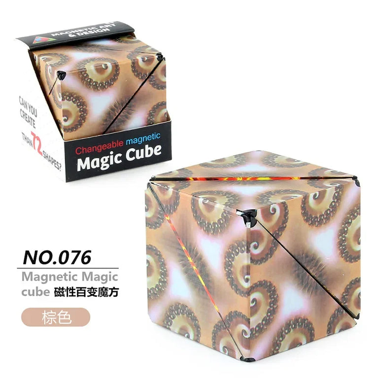 Changeable Magnetic Geometry Cube | 3D Anti-Stress Shape-Shifting Puzzle