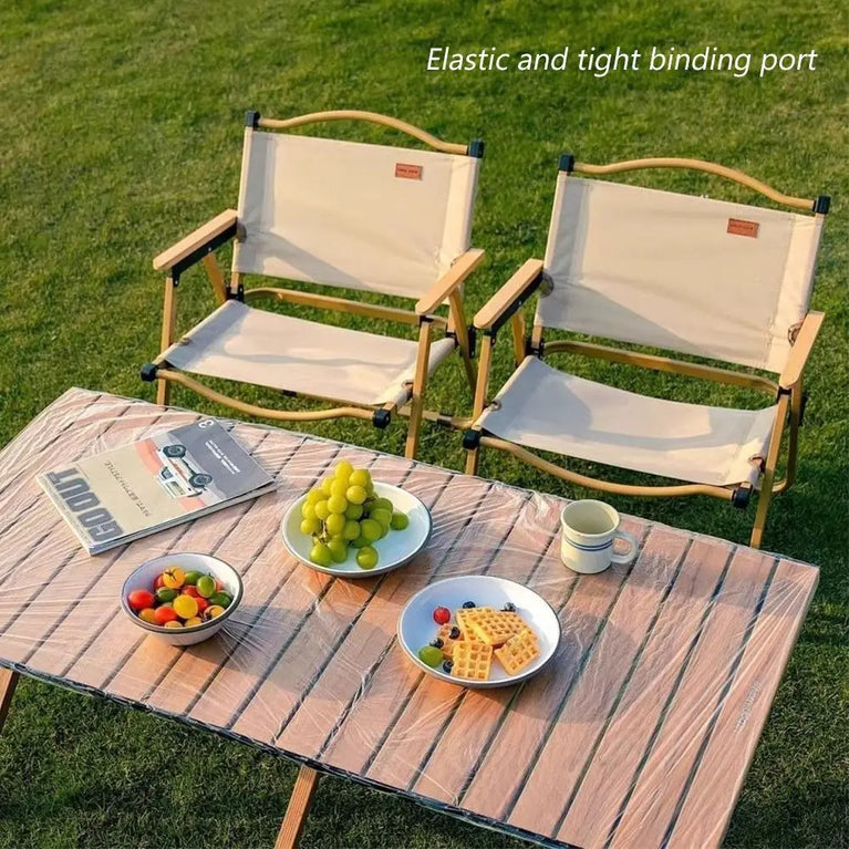 10Pcs Plastic Disposable Tablecloth Elastic Edged Waterproof Table Cover Camping Outdoor