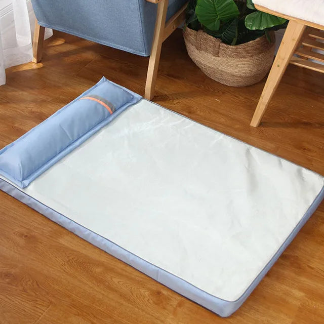 Summer Cooling Orthopedic Memory Foam Dog Bed Waterproof Washable Pillow Bed