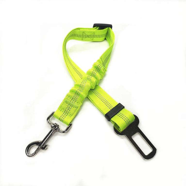 Adjustable Reflective Dog Car Seat Belt Harness With Lights Safety Travel Belt