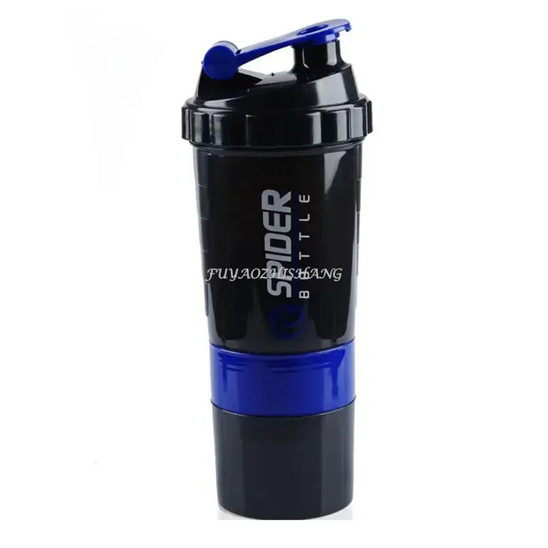 550ML 3 Layer Shaker Protein Mixing Waterbottle Fitness Gym Sports Cup