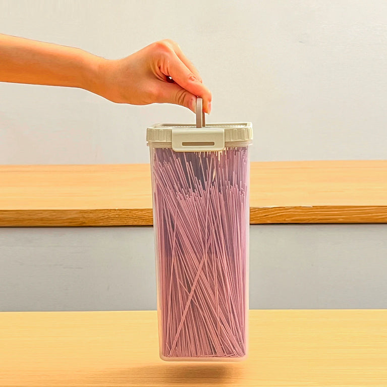 Noodles Sealed Storage Box with Handle | Moisture-Proof Airtight Pasta Container
