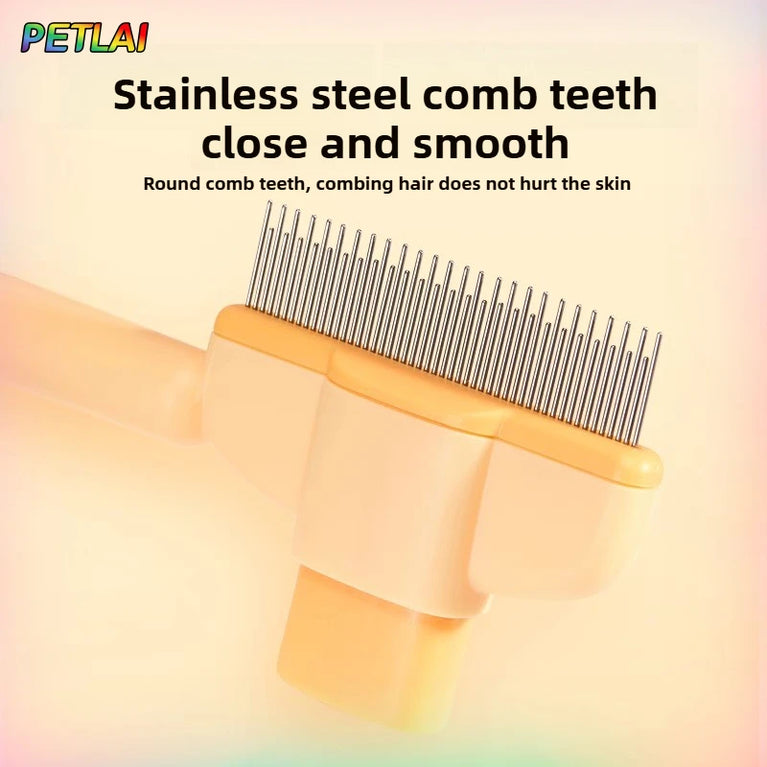 Cat Hair Remover Comb Flea Comb Self Cleaning Pet Brush Tool