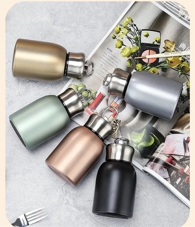 Mini Portable 300ml Thermos Flask Vacuum Insulated Travel Mug for Kids