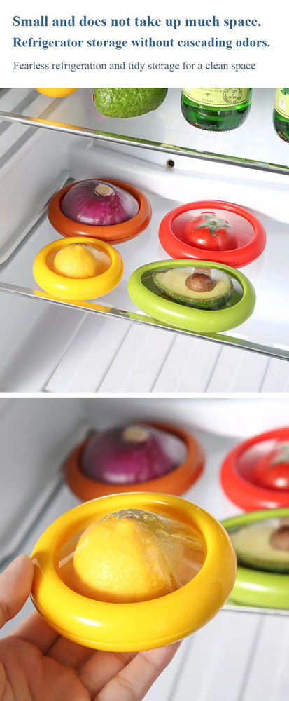 Fruit Vegetable Airtight Fresh Storage Box Lemon Tomato Avocado Preservation Seal Cover