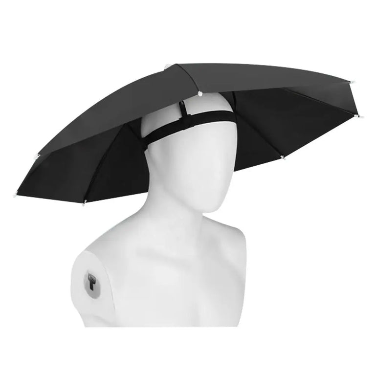 Foldable Head Umbrella Hat | Hands-Free Sun & Rain Protection
