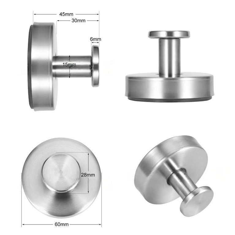 Vacuum Suction Cup Hook Punch Free Stainless Steel Wall Hanger