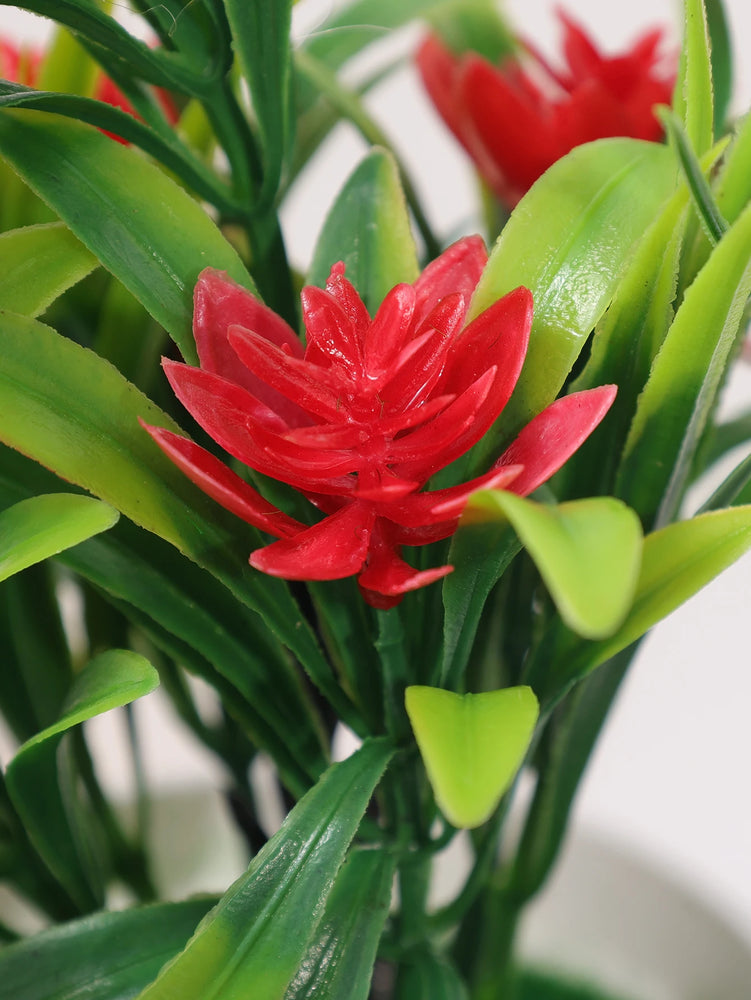 5-Head Miniature Lotus Simulation Bonsai | Creative Desktop Floral Decoration
