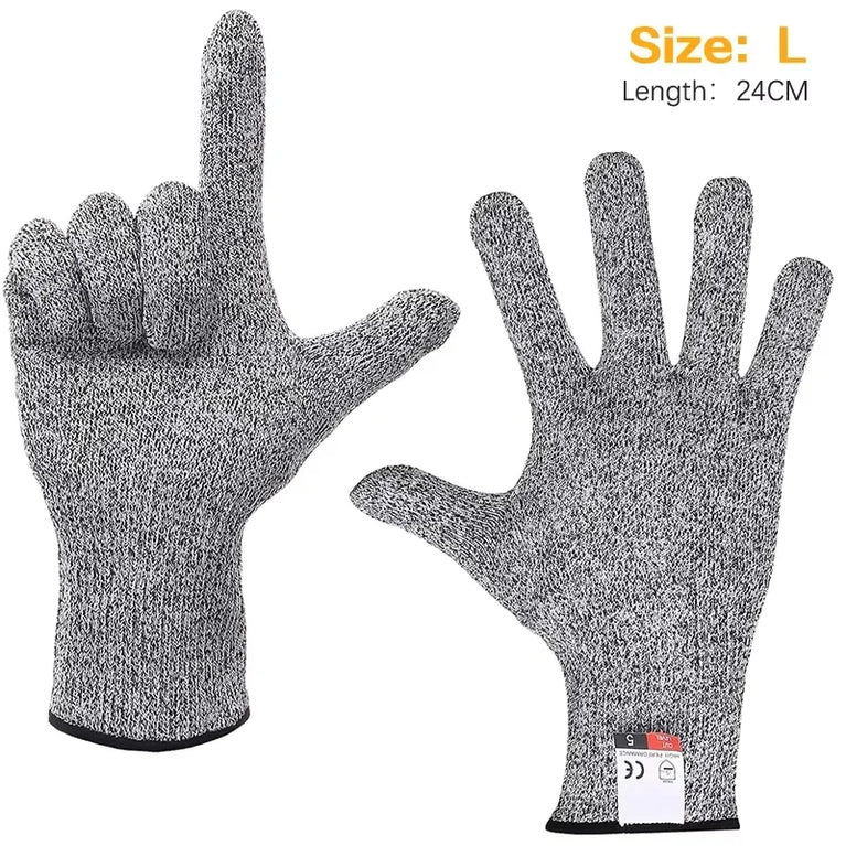 Level 5 Anti Cut Gardening Gloves Heavy Duty Safety Work Gloves