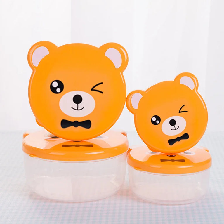 4Pcs Kids Bento Box Cartoon Lunch Storage Set Microwave Safe