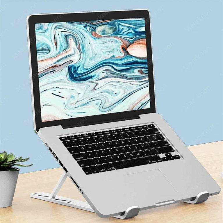 Portable Adjustable Laptop Stand | Foldable Ergonomic Notebook & Tablet Holder